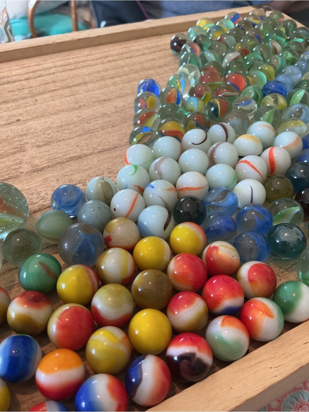 Vintage Glass Marble Lot Collection some OLD antique GERMAN & Akro Agate red